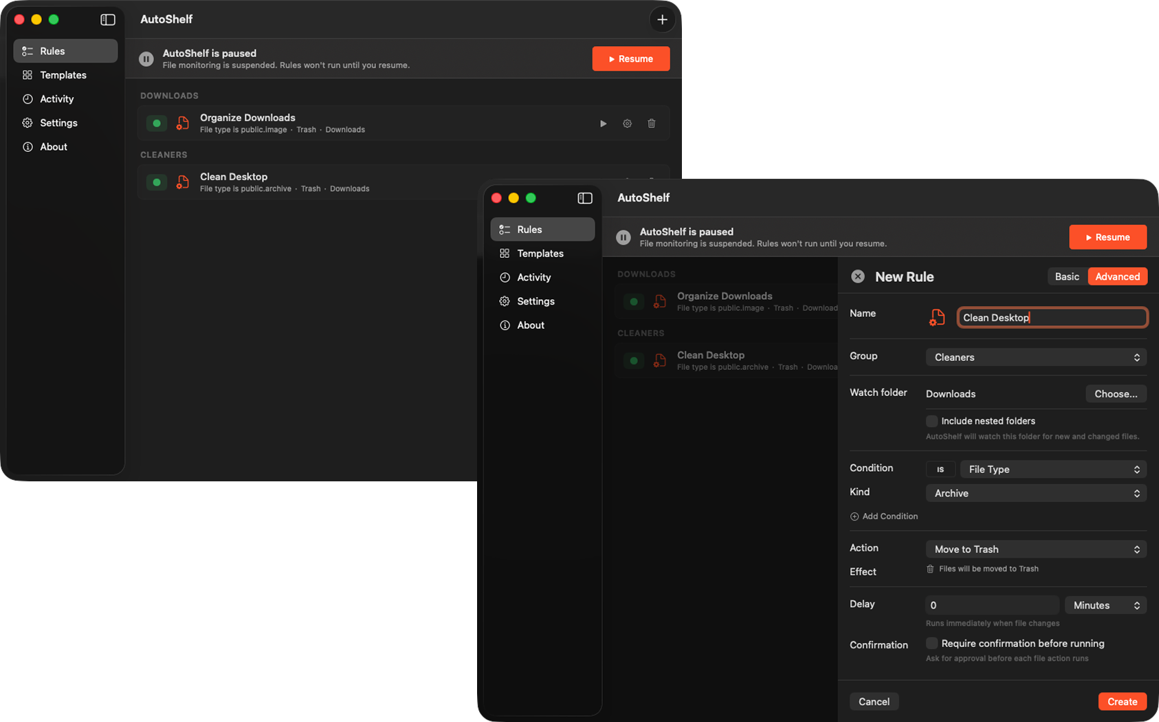 AutoShelf screenshot