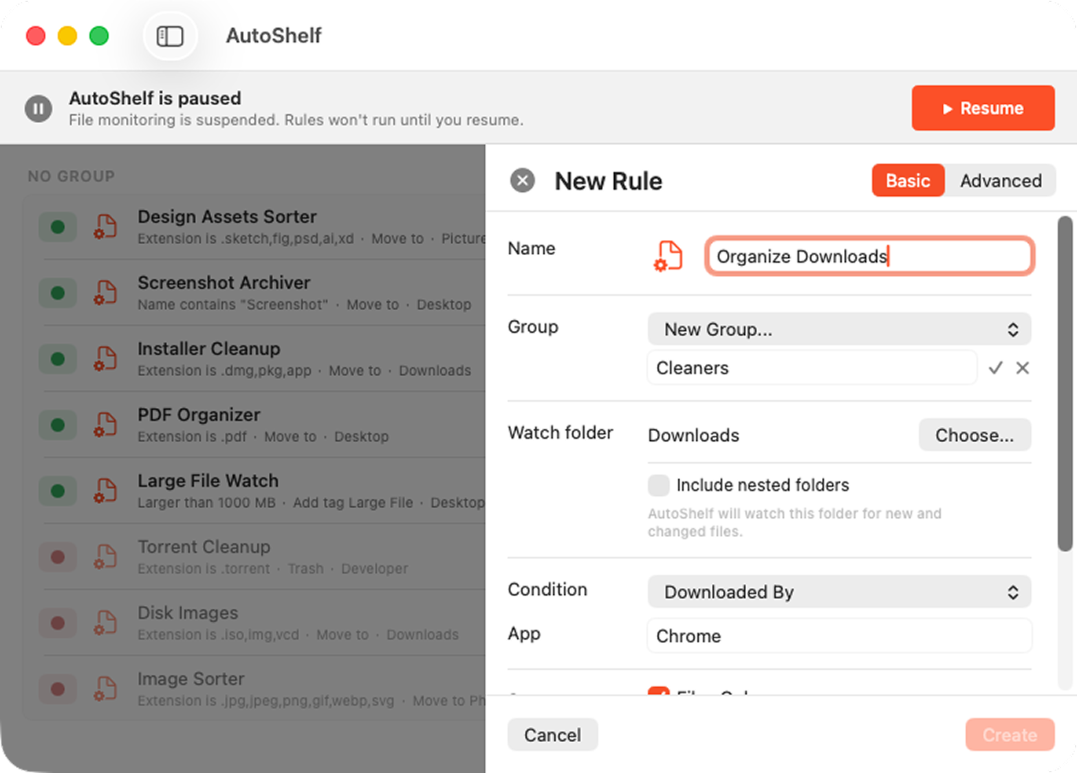 AutoShelf screenshot